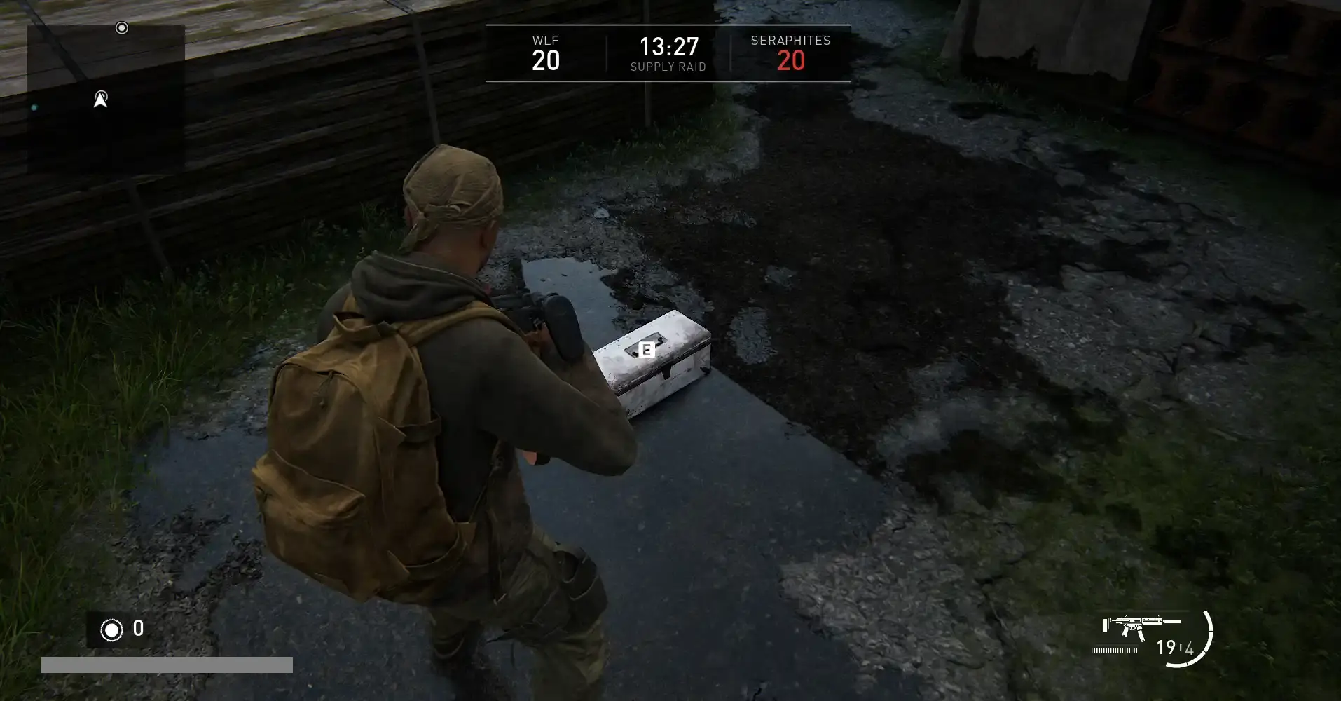 Supply box before opening it